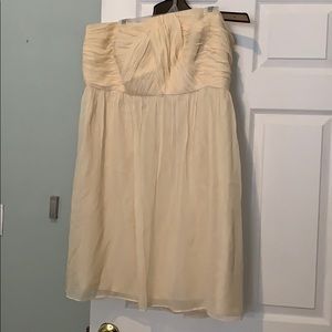 Gorgeous chiffon Donna Morgan 16w off white dress